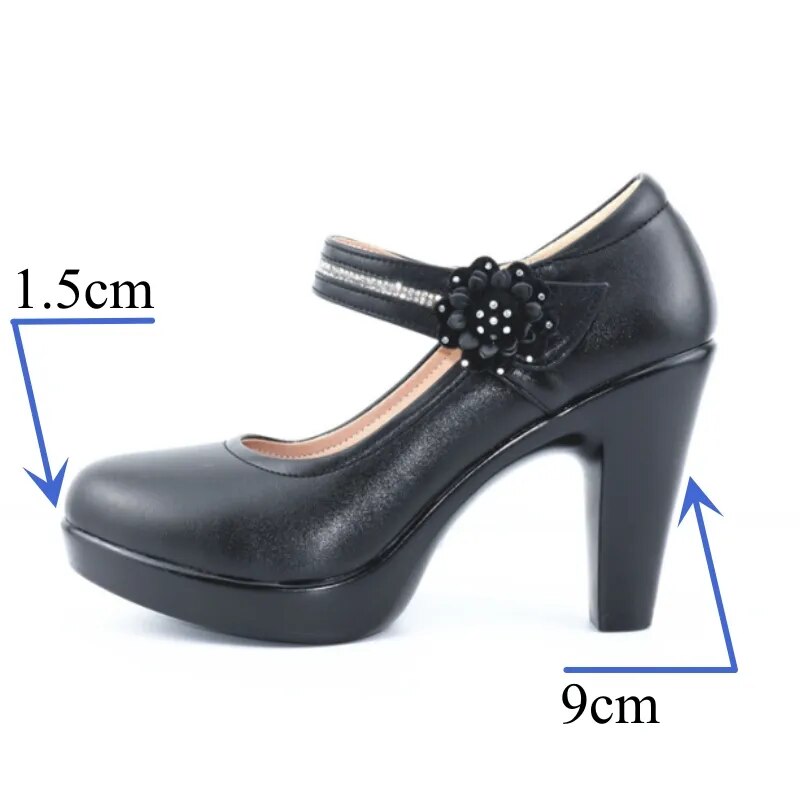 Block Heel Platform Shoes