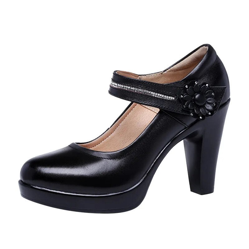 Block Heel Platform Shoes