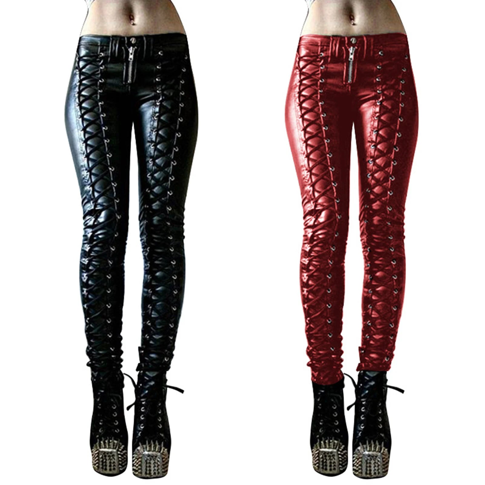 Steampunk Faux Leather Cosplay Pants