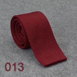 5.5cm Solid Color Fashion Water Neckties Plain Knitted Ties