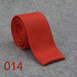 5.5cm Solid Color Fashion Water Neckties Plain Knitted Ties