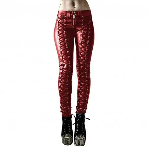 Steampunk Faux Leather Cosplay Pants