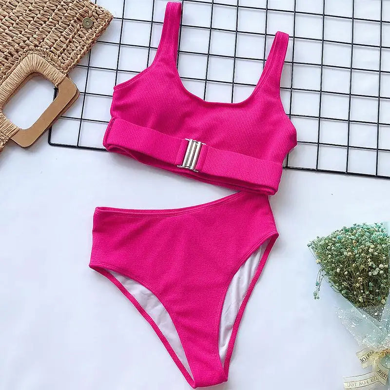 Fashion Sexy High Waist Bikini Swimsuit