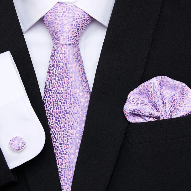 7.5 cm Tie Pocket Squares Cufflink Set