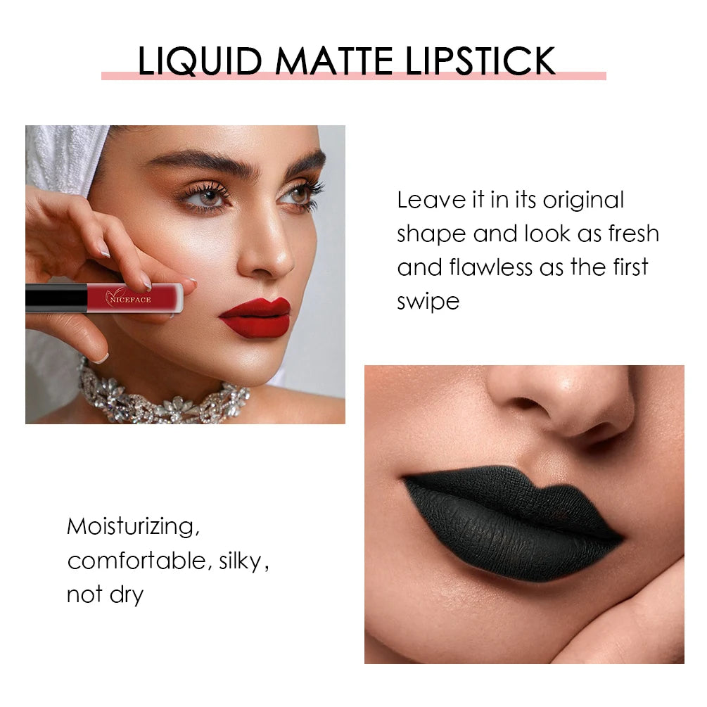 34-Color Matte Liquid Lipstick