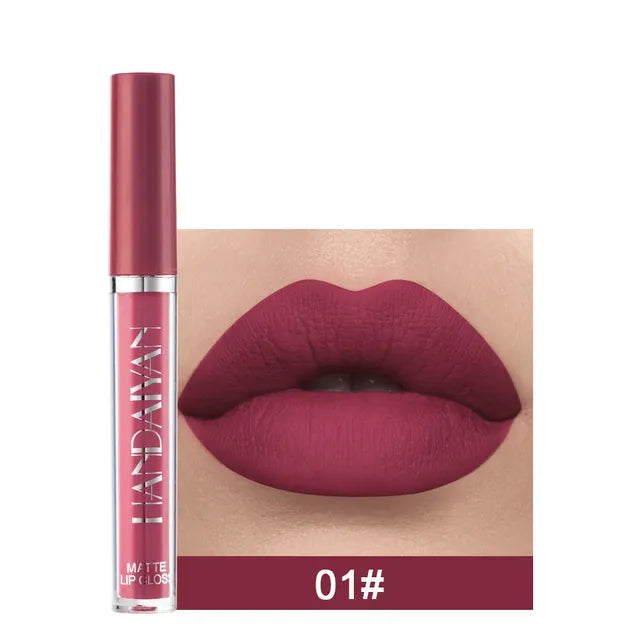 6PC/Set Matte Velvet Lip Gloss Waterproof Long-lasting Liquid Lipstick