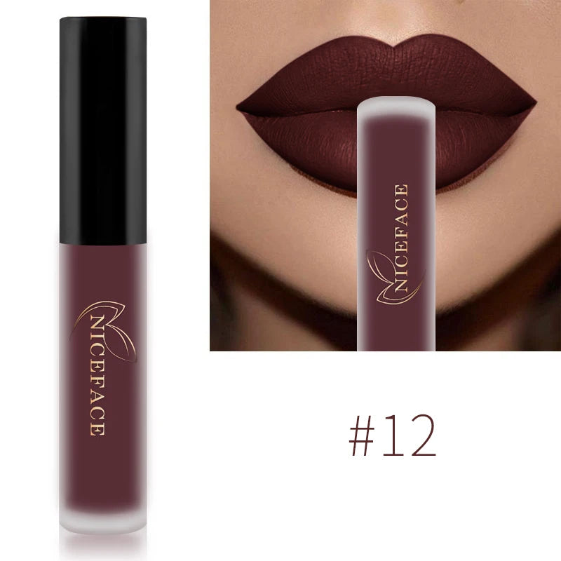 34-Color Matte Liquid Lipstick