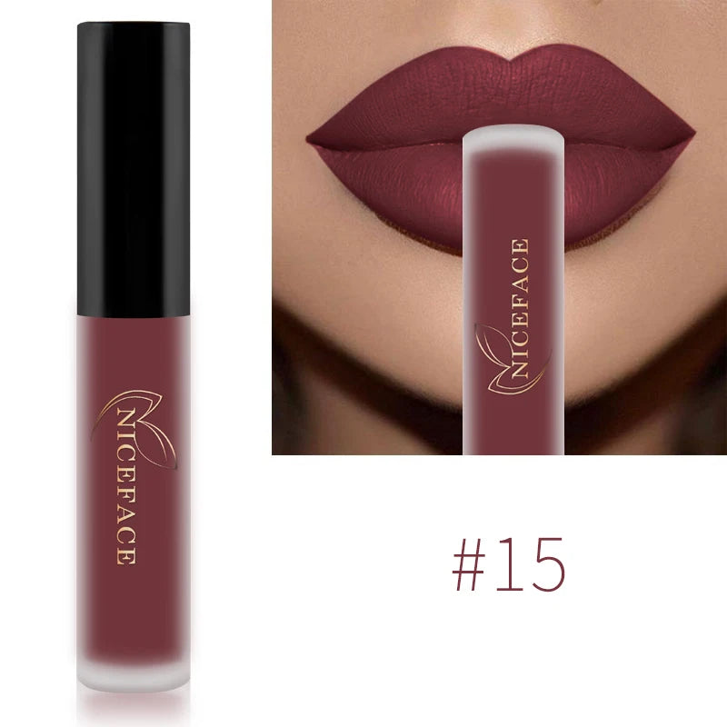 34-Color Matte Liquid Lipstick