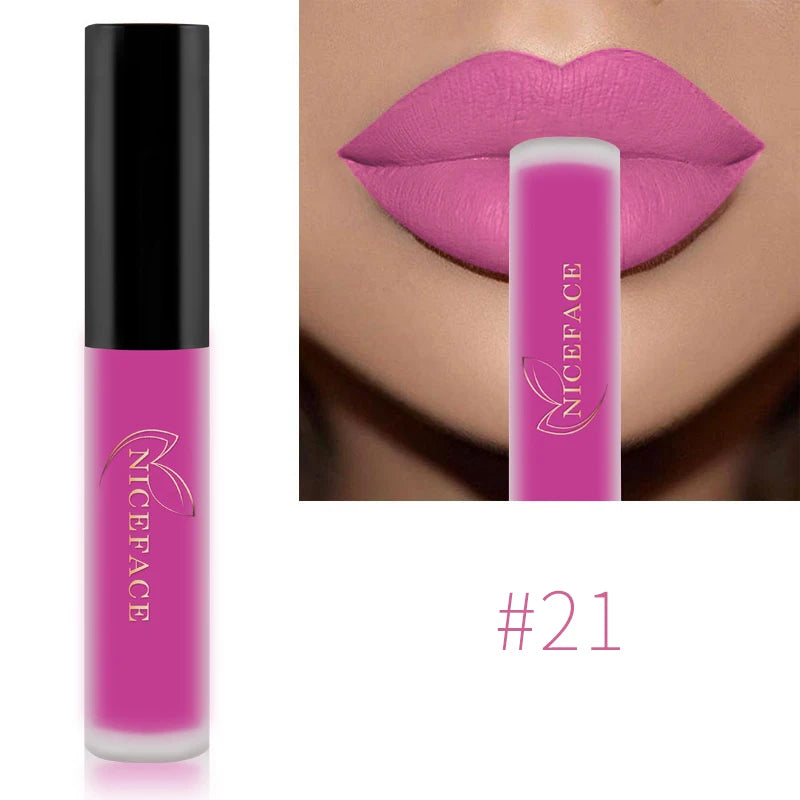 34-Color Matte Liquid Lipstick