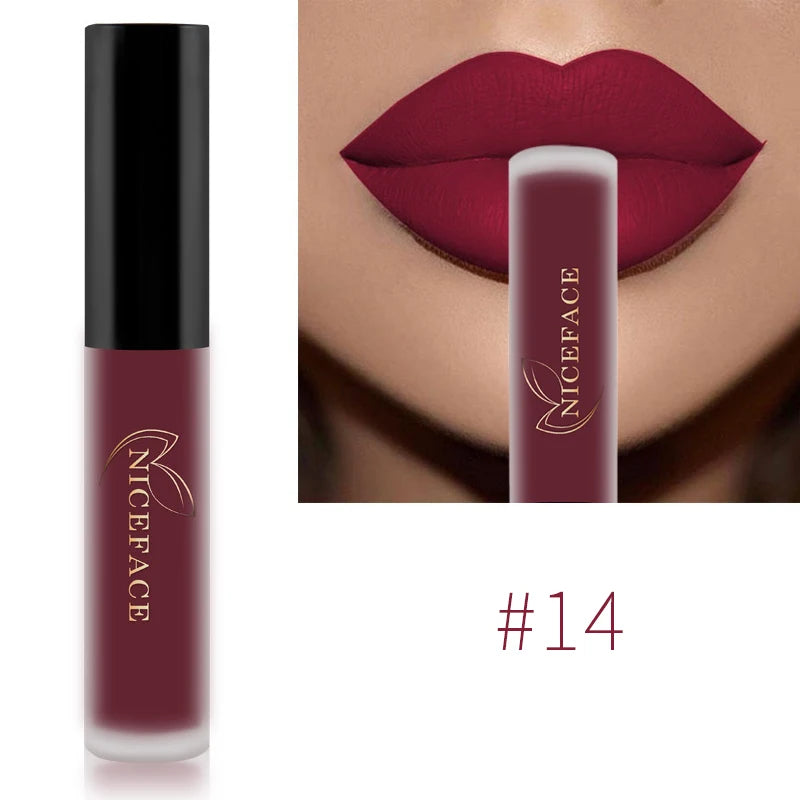 34-Color Matte Liquid Lipstick