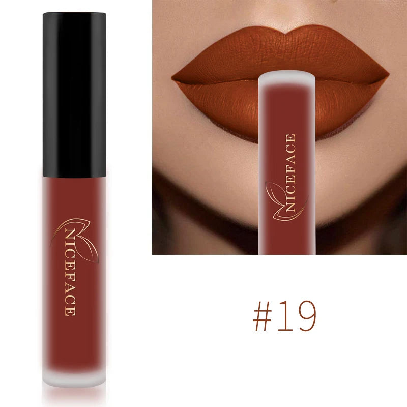 34-Color Matte Liquid Lipstick