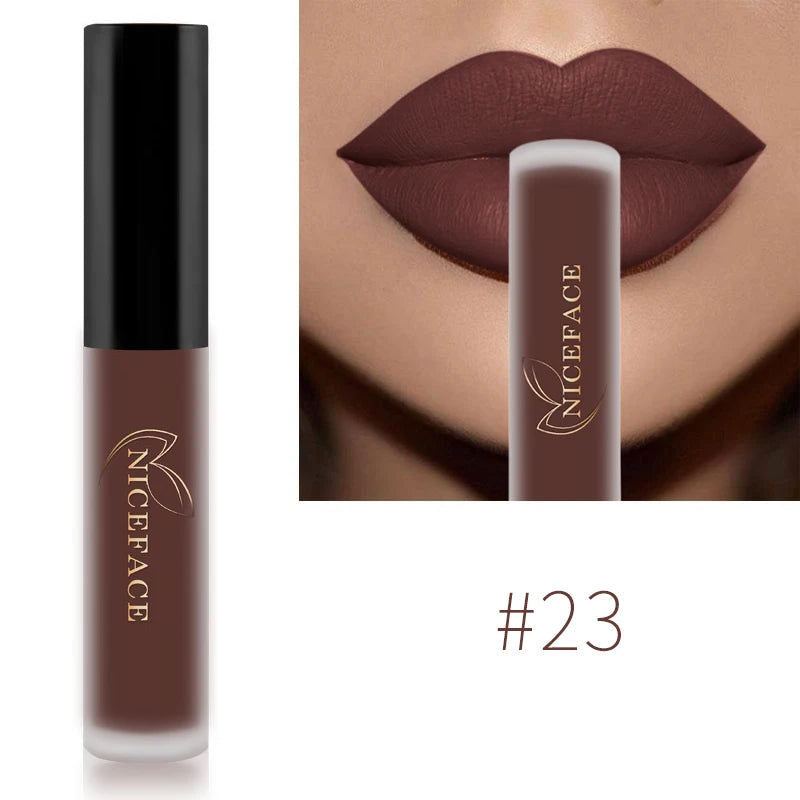 34-Color Matte Liquid Lipstick