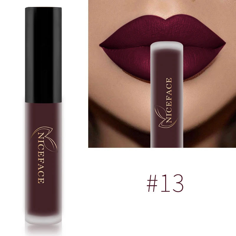34-Color Matte Liquid Lipstick
