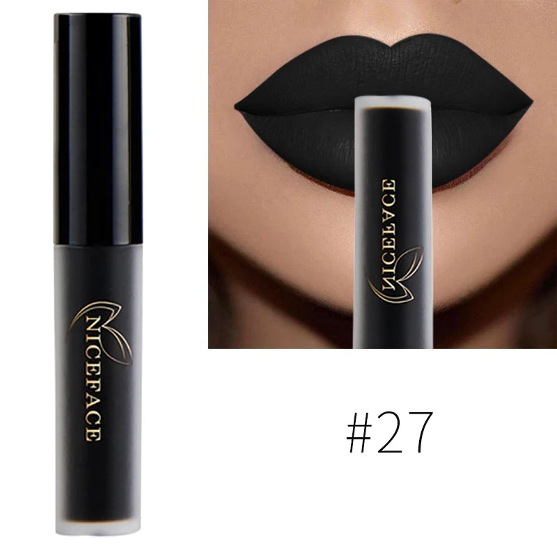 34-Color Matte Liquid Lipstick
