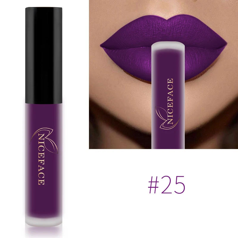 34-Color Matte Liquid Lipstick
