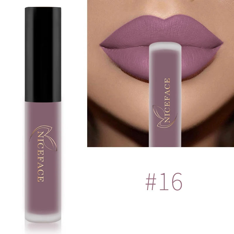 34-Color Matte Liquid Lipstick