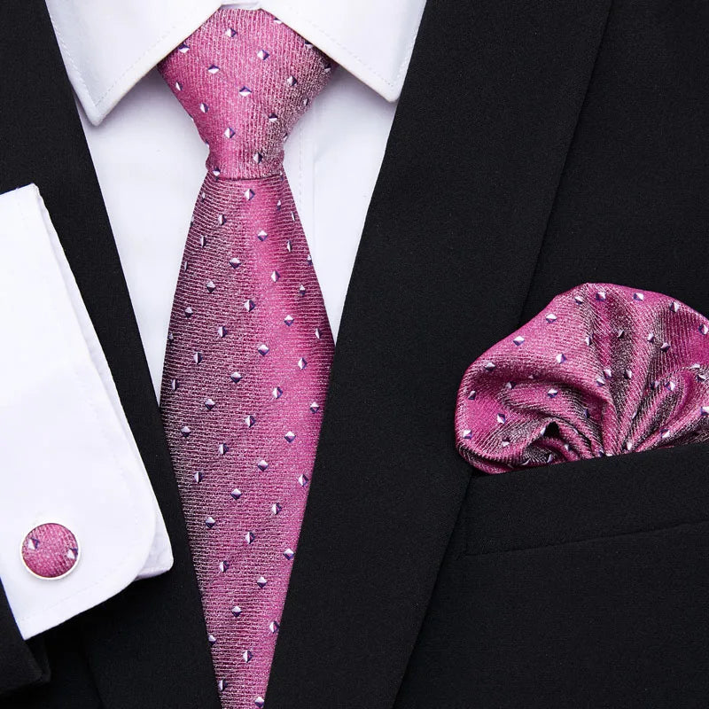 7.5 cm Tie Pocket Squares Cufflink Set