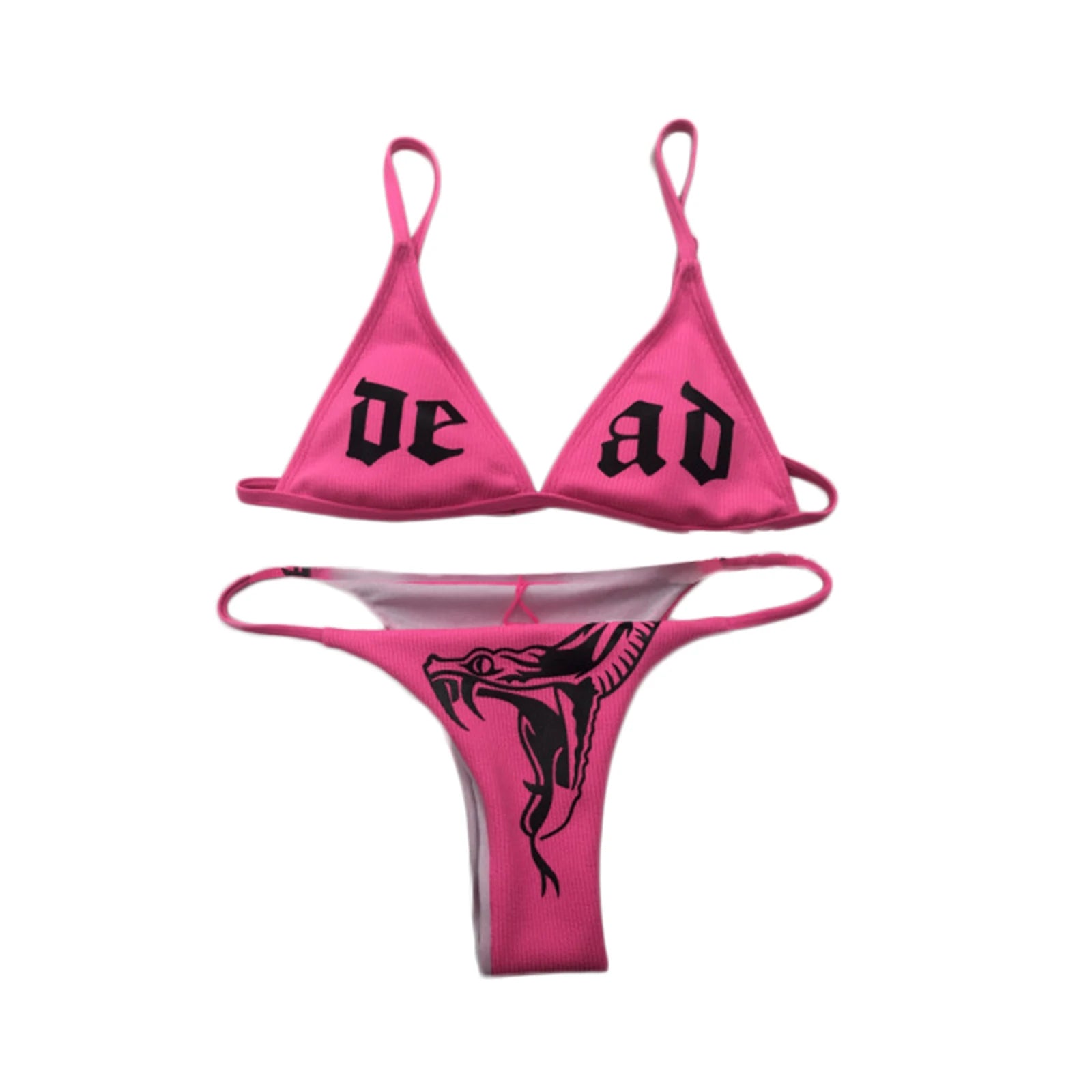 Summer Sexy Strange Comics Print Tube Top Swimsuits
