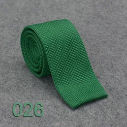 5.5cm Solid Color Fashion Water Neckties Plain Knitted Ties