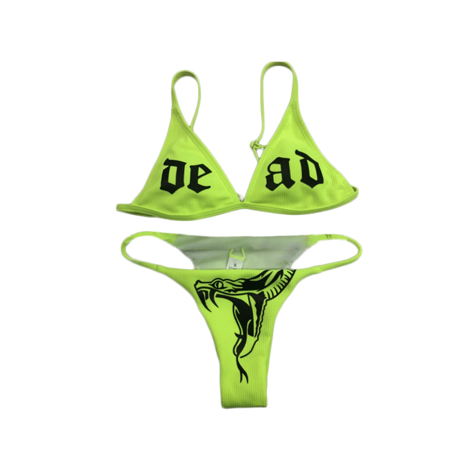 Summer Sexy Strange Comics Print Tube Top Swimsuits