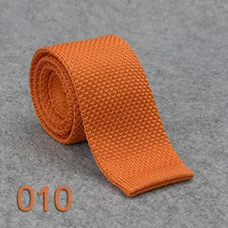 5.5cm Solid Color Fashion Water Neckties Plain Knitted Ties