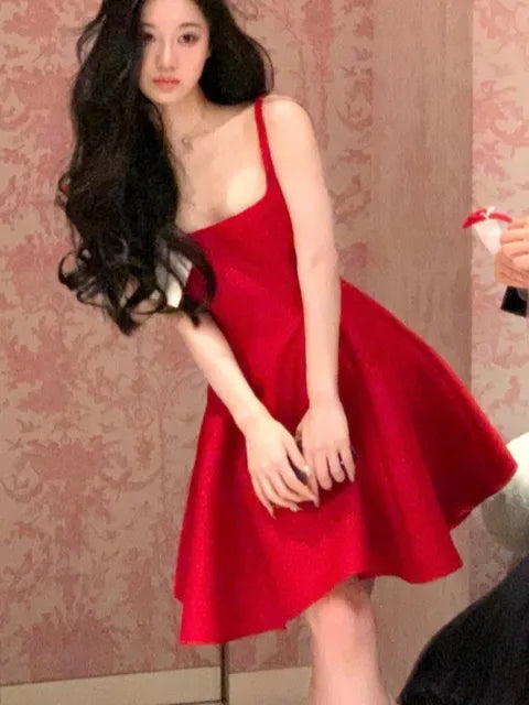 Elegant Princess Spaghetti Strap Mini Party Dresses