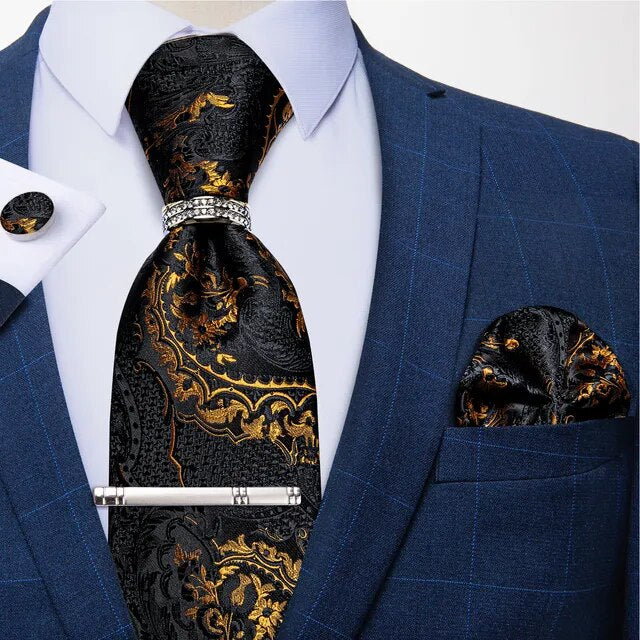 New Fashion Men's 8cm Silk Neck Tie Set