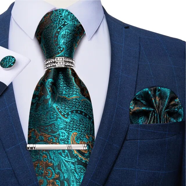 New Fashion Men's 8cm Silk Neck Tie Set