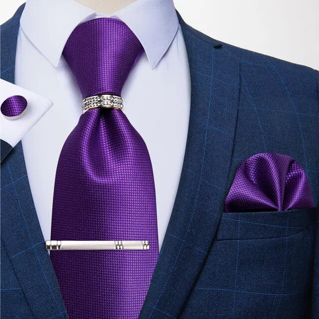 New Fashion Men's 8cm Silk Neck Tie Set