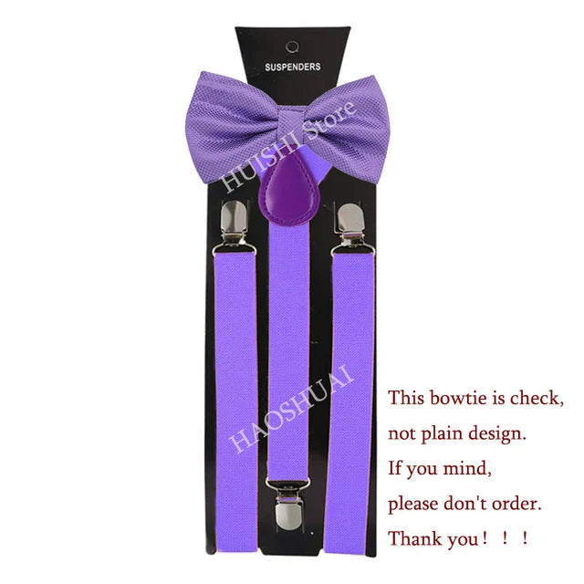Suspenders Bowtie Sets