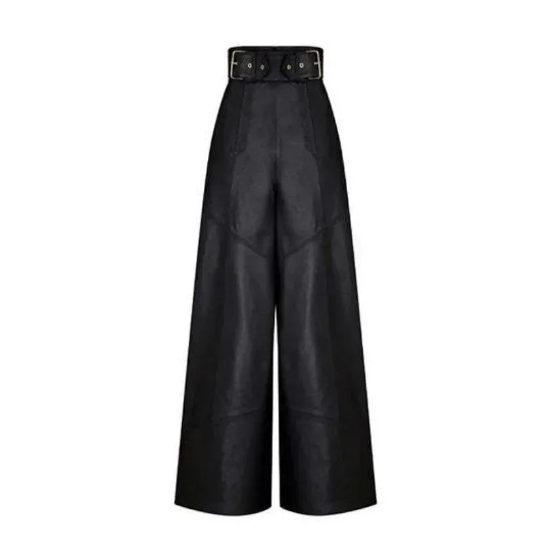 Autumn Winter Faux Pu Long Pants