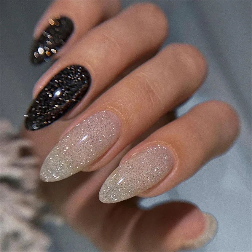24Ps/Set Leopard Artificial Acrylic White Press on Nails Square Head Coffin Wearing False Nails Art Pink Matte French Fake Nails