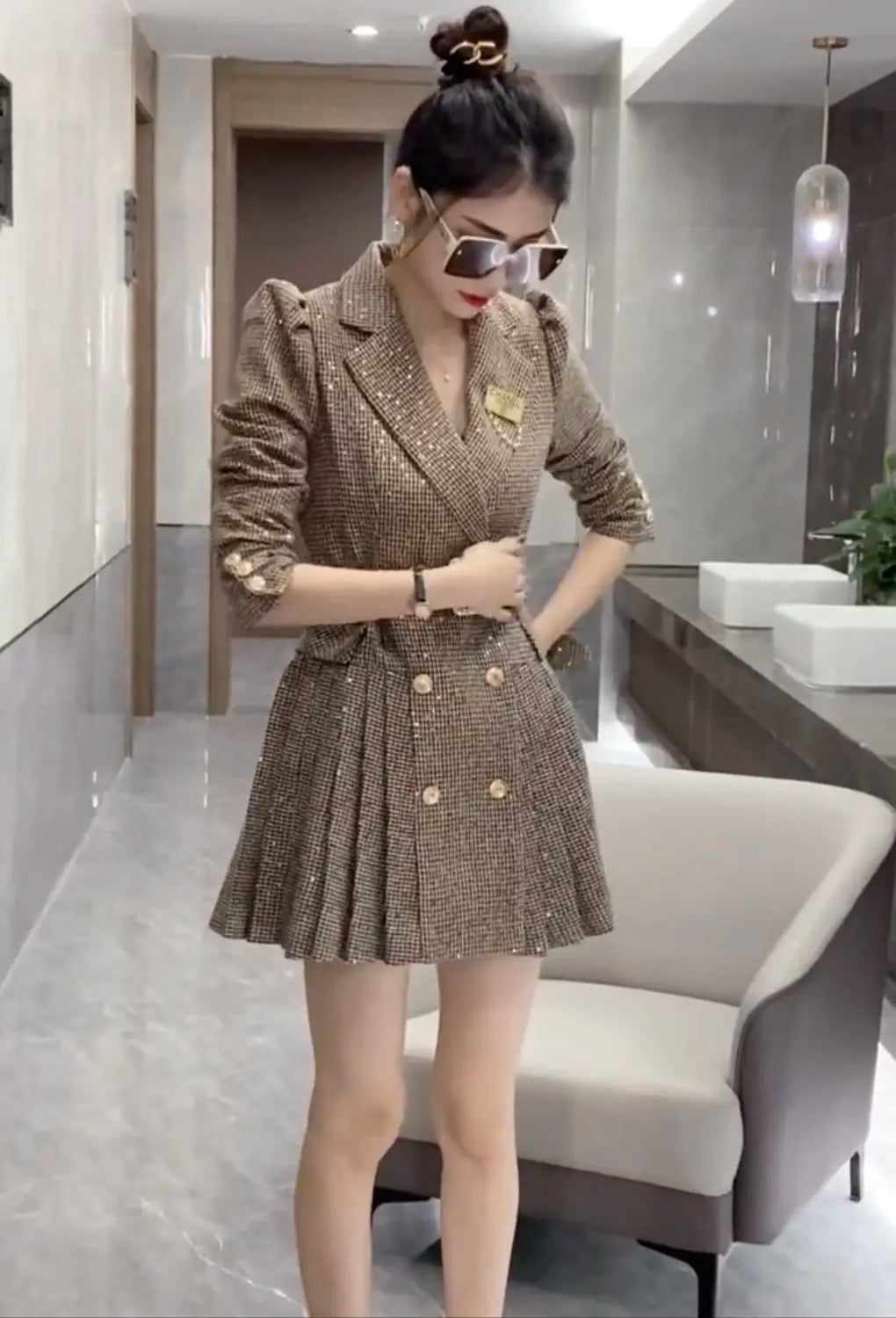 New Autumn Waist Slimming Dress