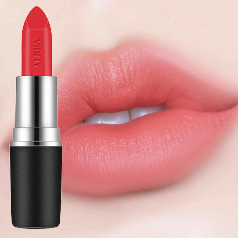 Frosted Velvet Matte Lipstick – 29 Bold Shades, Waterproof & Non‑Fading