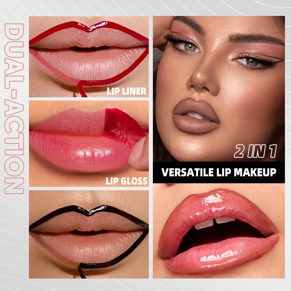 Peel-Off Tattoo Matte Lip Liner – Long-Lasting, Waterproof, Transfer-Proof Lip Stain