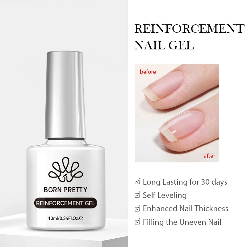 BORN PRETTY 10ml White Cat Magnetic Gel Nail Polish Ultra Shine White-light Varnis Semi Permanent Soak Off UV LED Gel for Nails