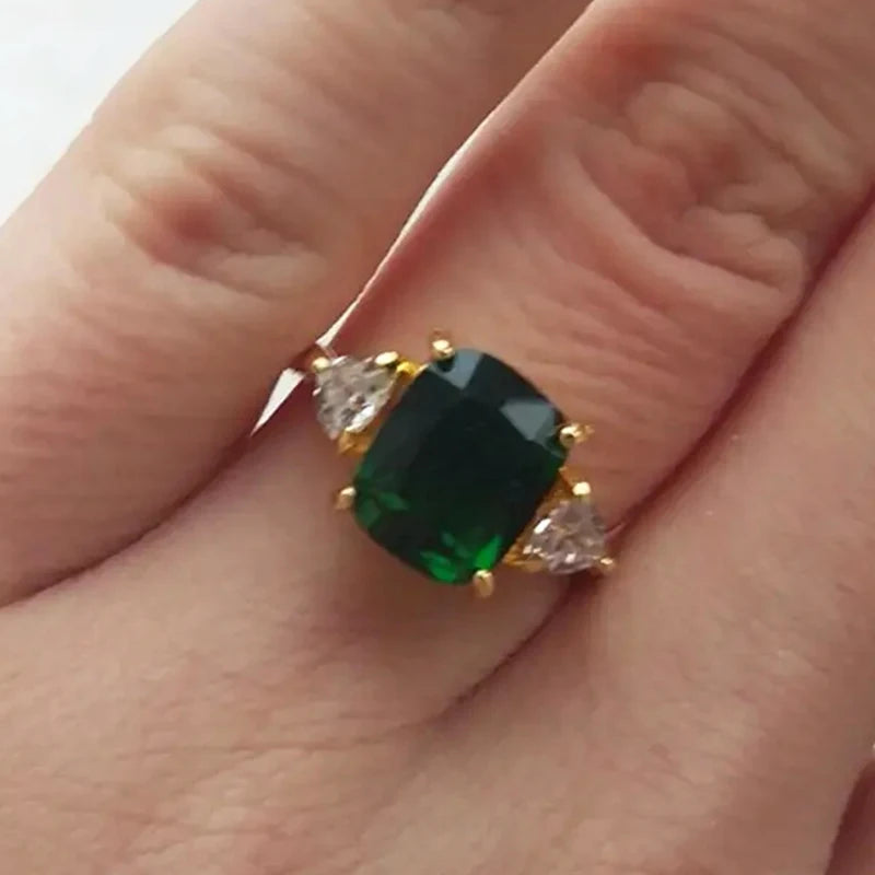 Luxury Bright Zirconia Ring 4 Colors Available