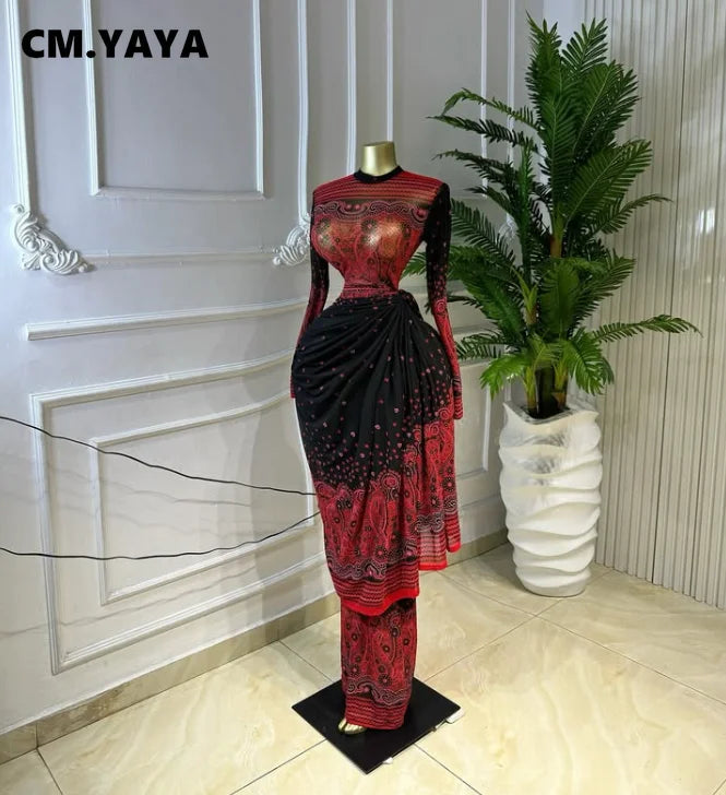 Tie Dye Stacked Ruched Long Sleeve Bodycon Dress
