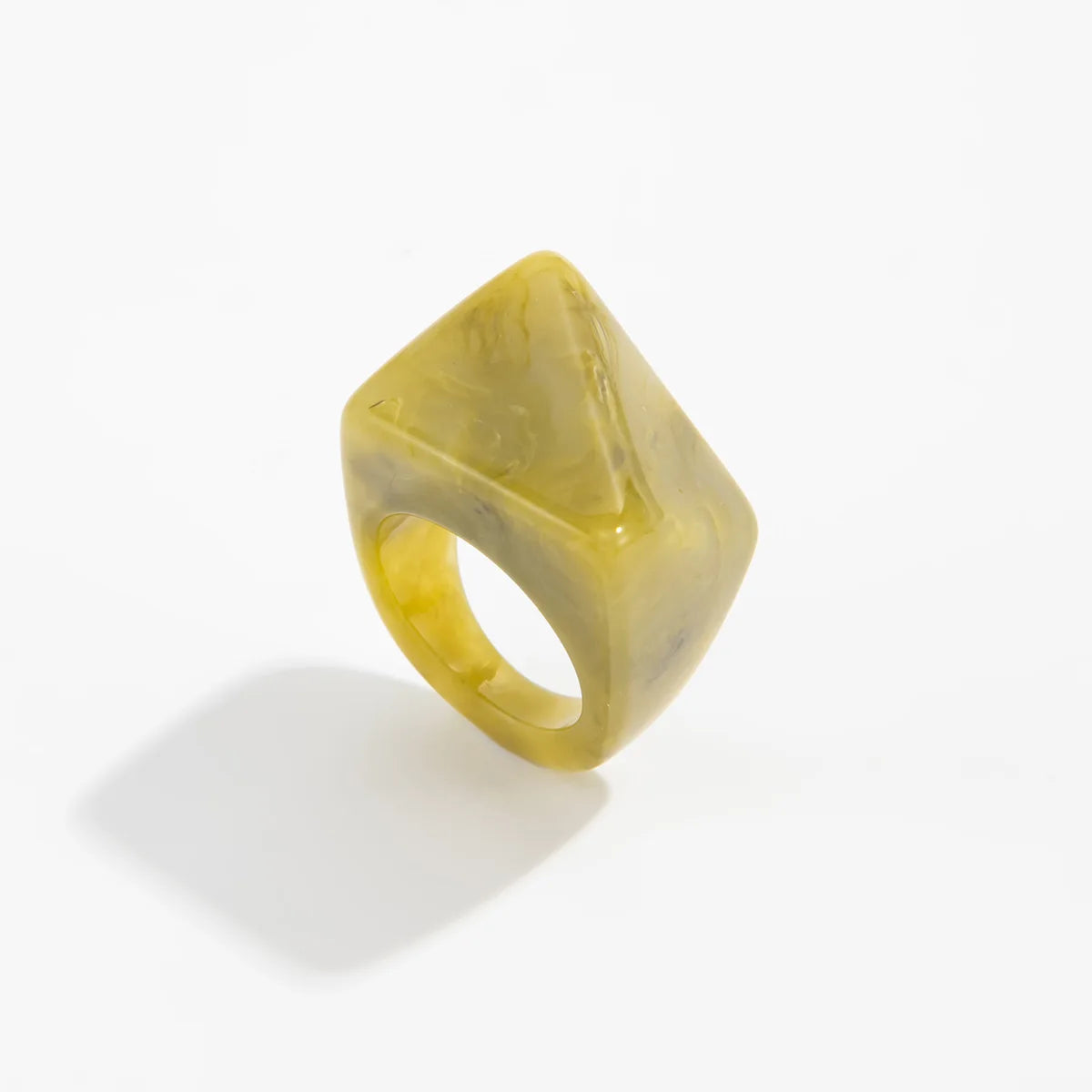 Winter New Vintage Triangle Resin Rings