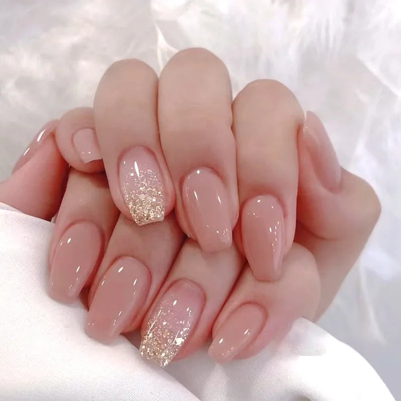 24pcs Press on Nails Flower Design