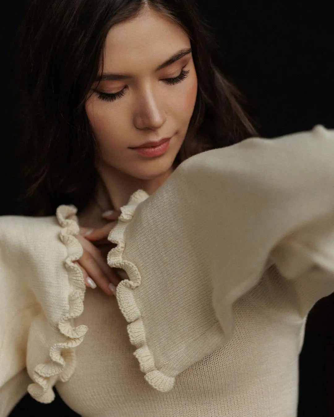 Elegant Knitted Sweater Maxi Dress