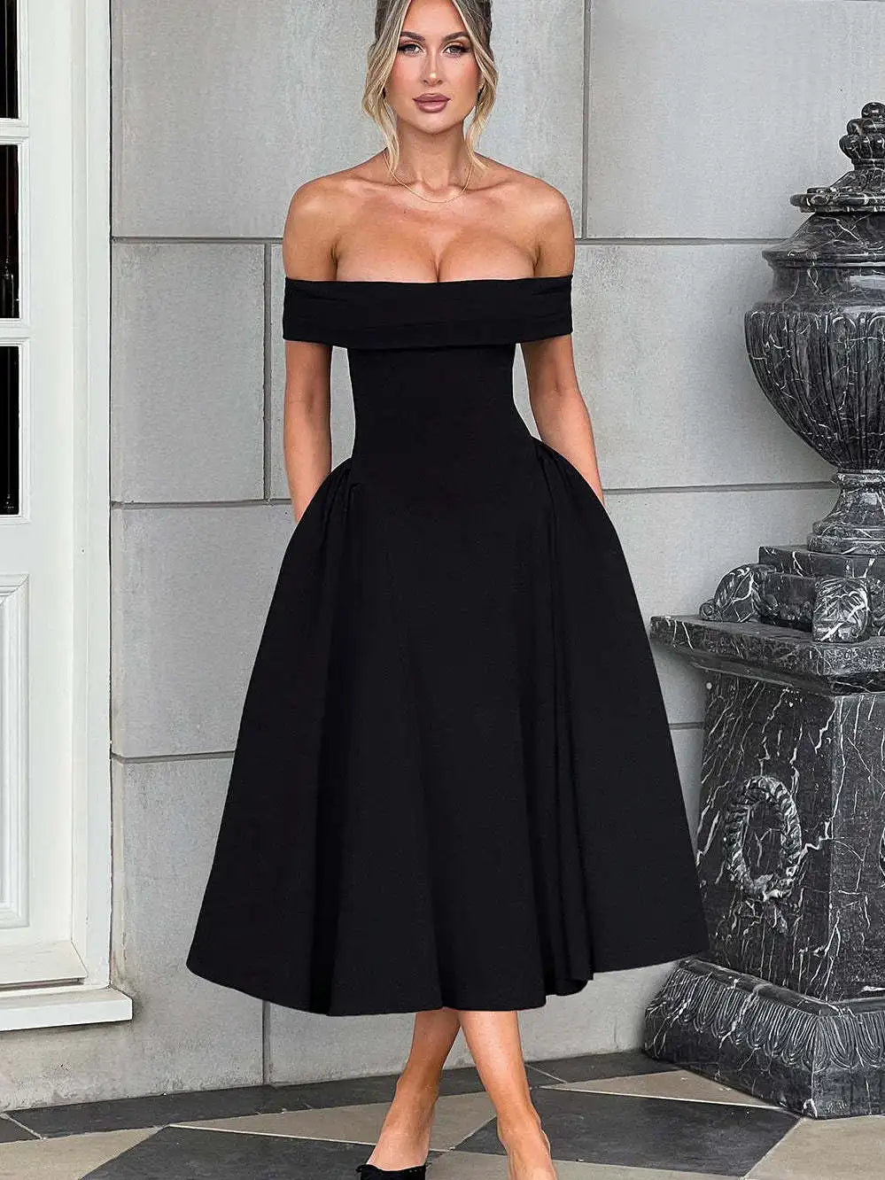 Elegant Strapless High Stretch Tight Long Dress