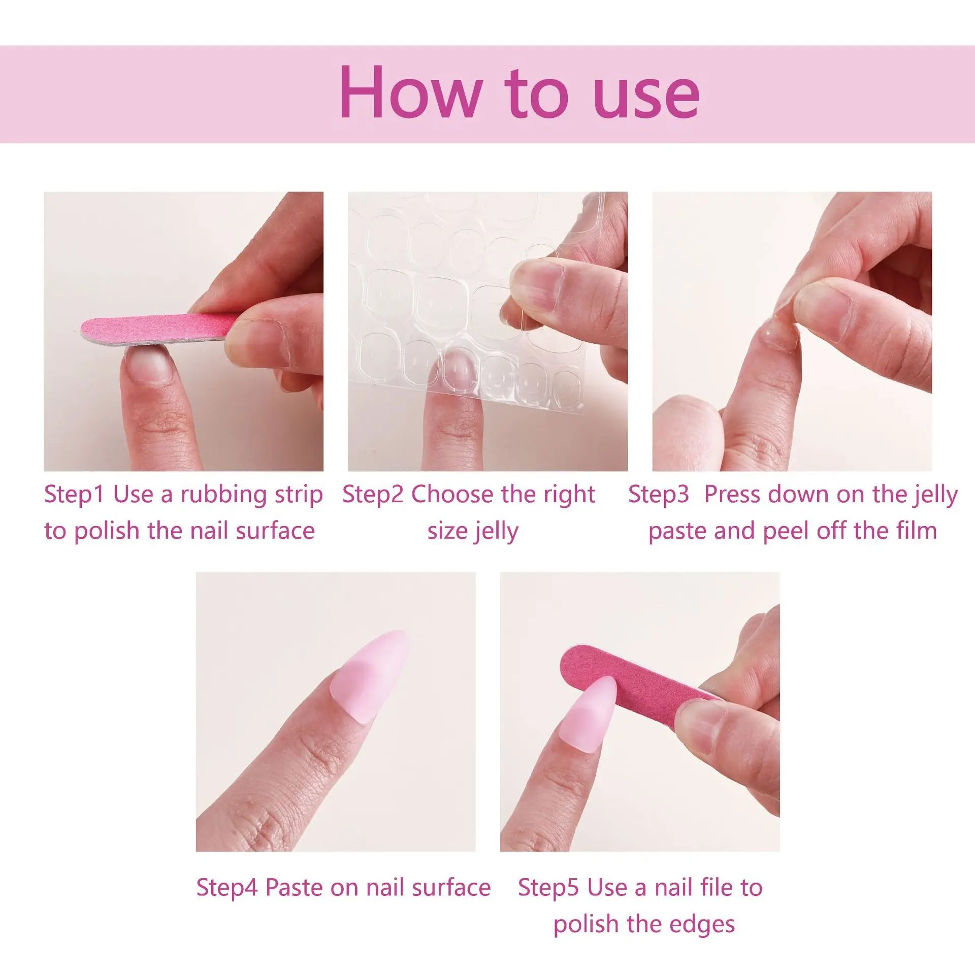 Bee Floral Press-On Nails – Medium Coffin Ballet Tips with Flower Design