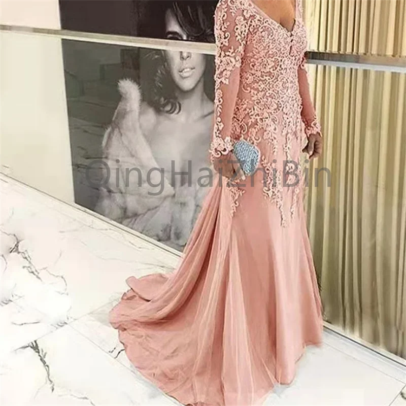 Elegant V-Neck Lace Mother Of The Bride Dresses