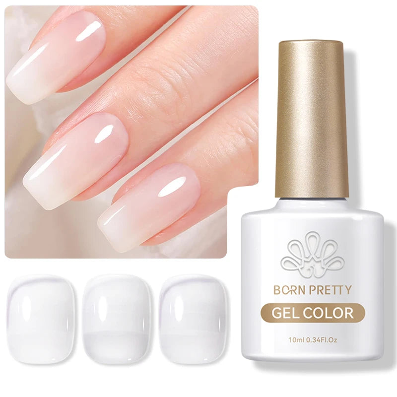 BORN PRETTY 10ml White Cat Magnetic Gel Nail Polish Ultra Shine White-light Varnis Semi Permanent Soak Off UV LED Gel for Nails