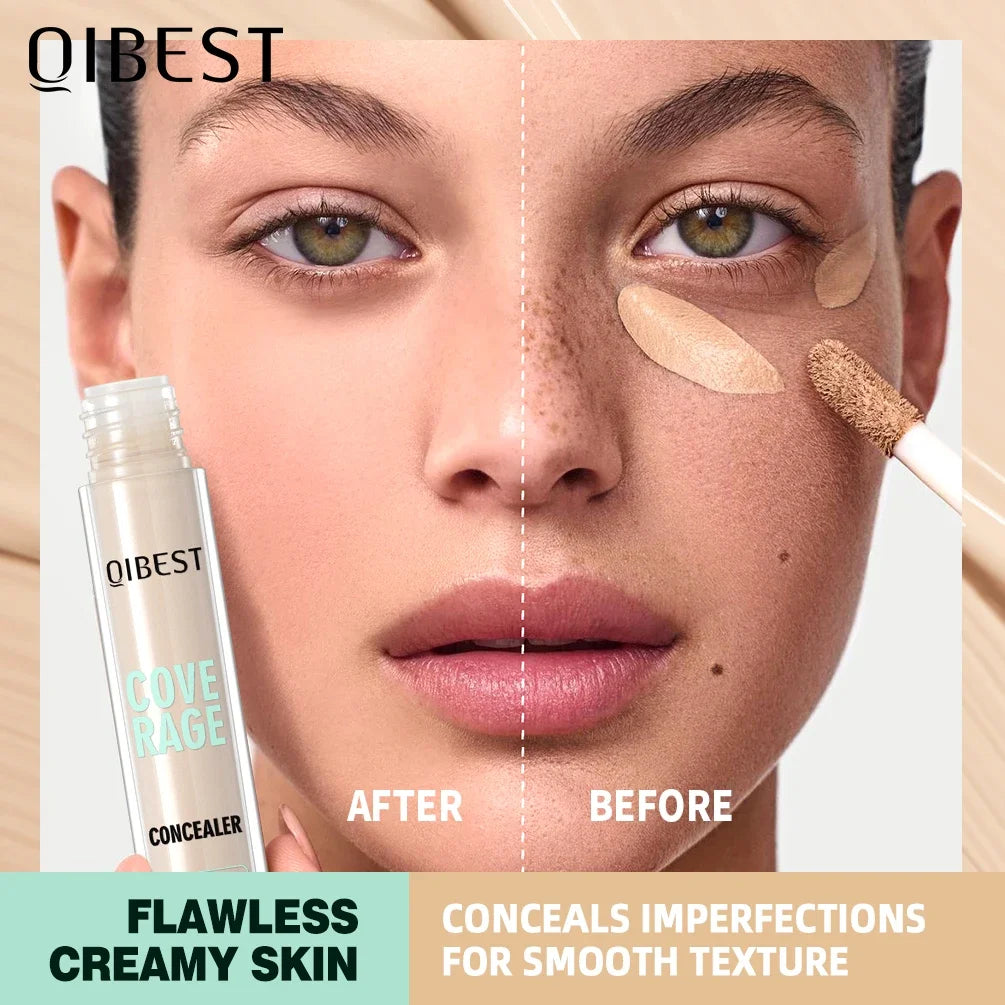 QIBEST Liquid Foundation Cream For High Coverage