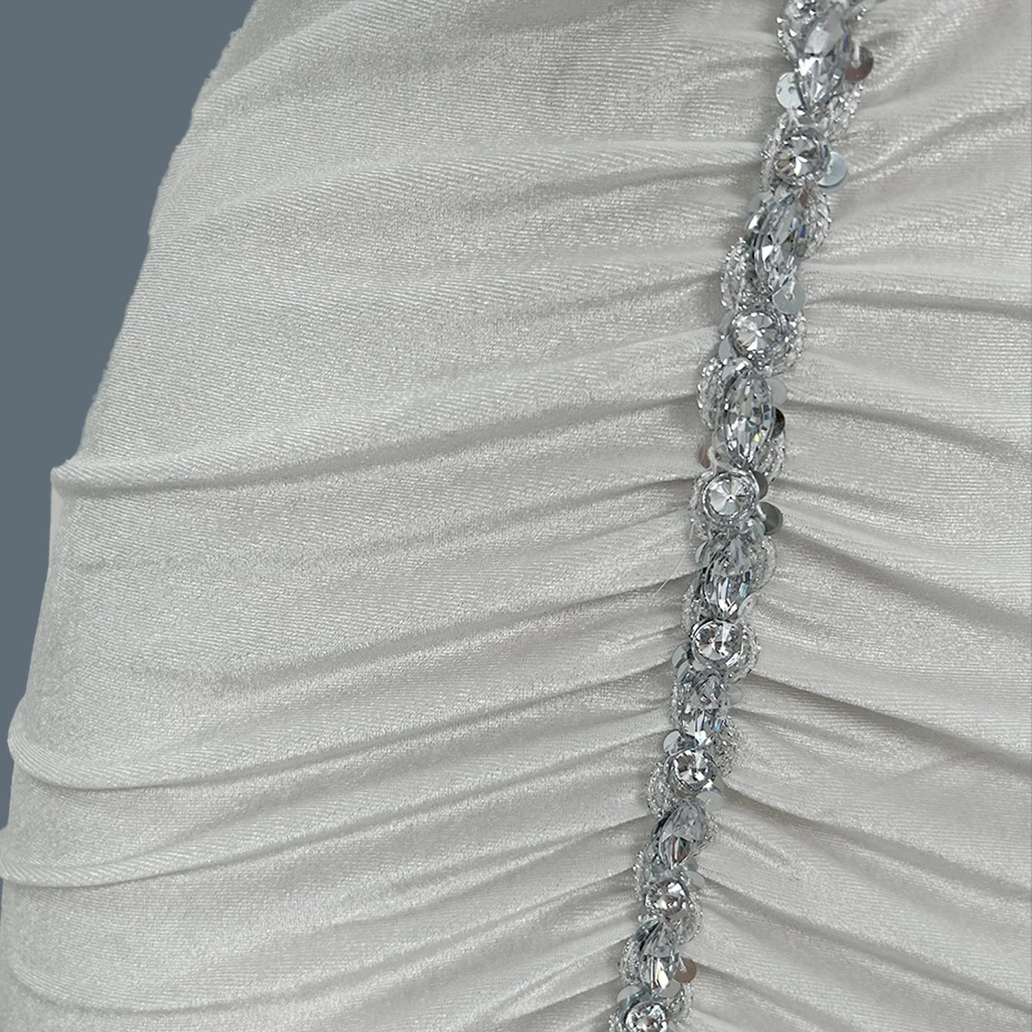 Luxury Sparkly Crystals Short Dress