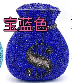 Fashion wallet brocade Crystal Bags Purse