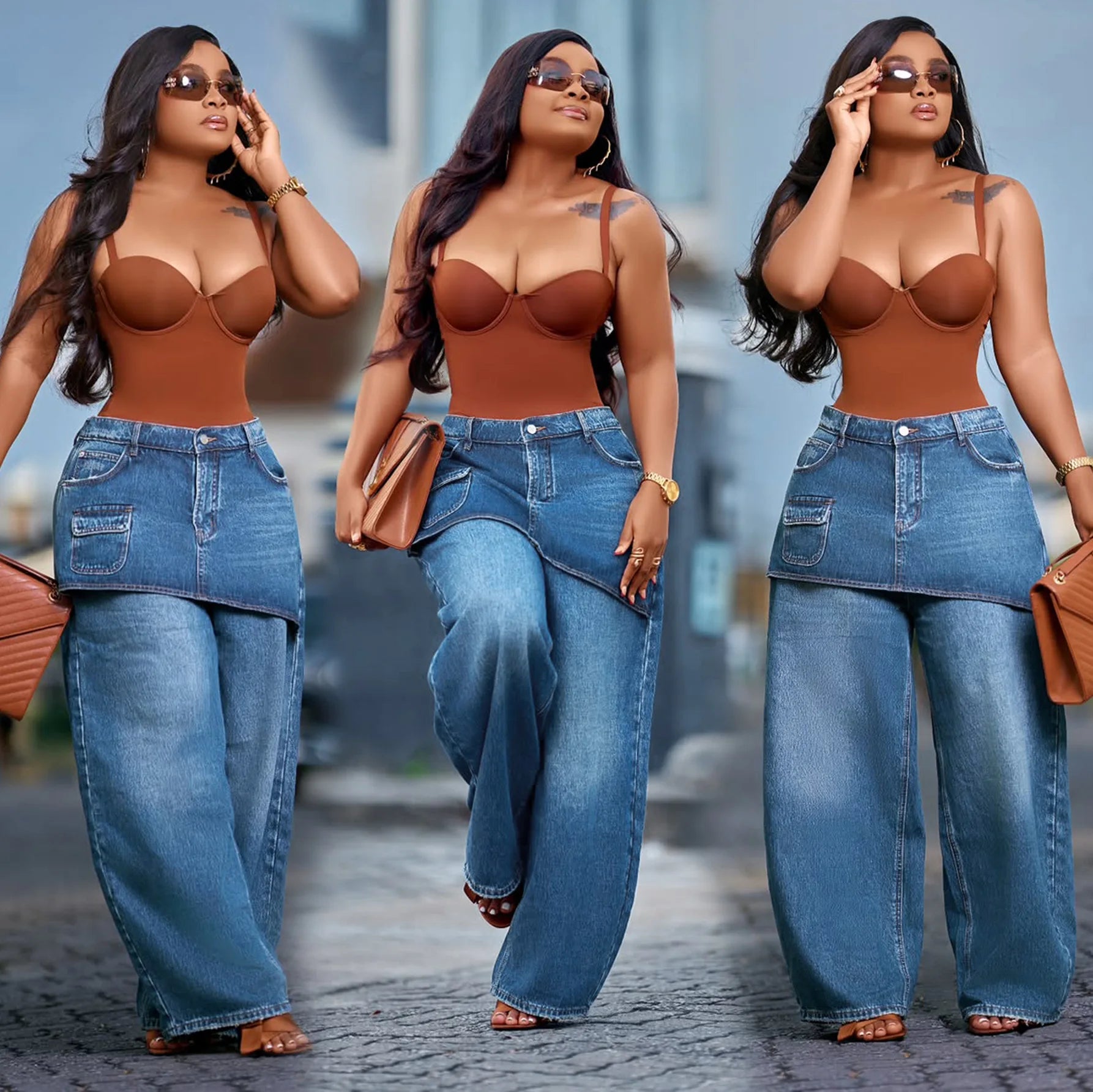 Vintage Wide Leg, High Waist, Slim Fit Straight Trousers for Y2K Streetwear & Elegant Work Looks