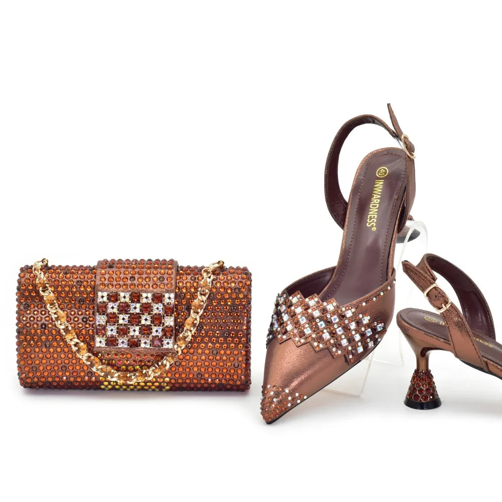 Luxury Italian Shoes & Bag Set for Women